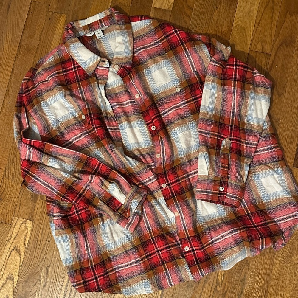Old Navy Boyfriend Flannel Shirt